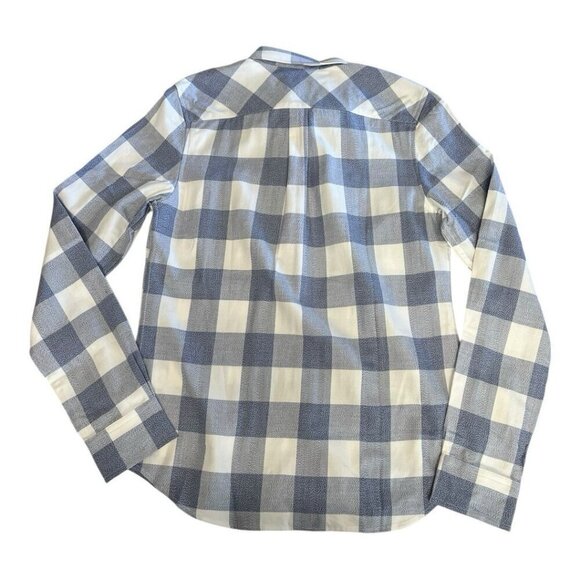 UNTUCKit Womens Volnay Plaid Long Sleeve Button Down Top~Various~Blue White NWT - Picture 8 of 11